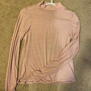 flowy long sleeve shirt with a low turtle neck!